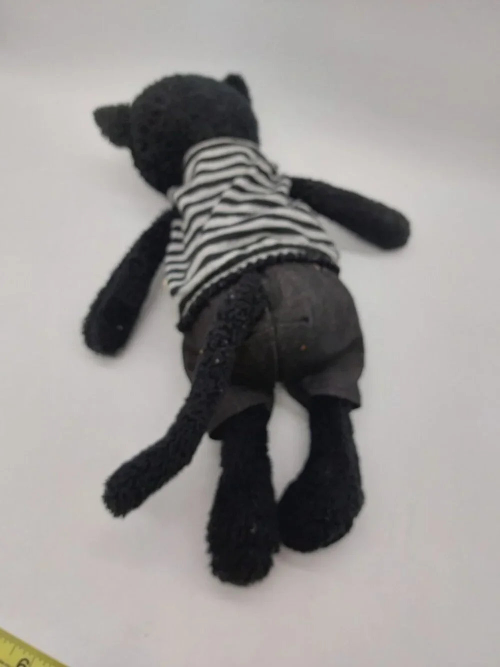 Plush Black Cat In Shirt & Pants Bunnys Home 12